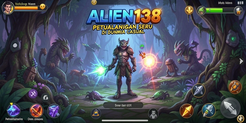 Tampilan menarik dari gameplay seru ALIEN138.