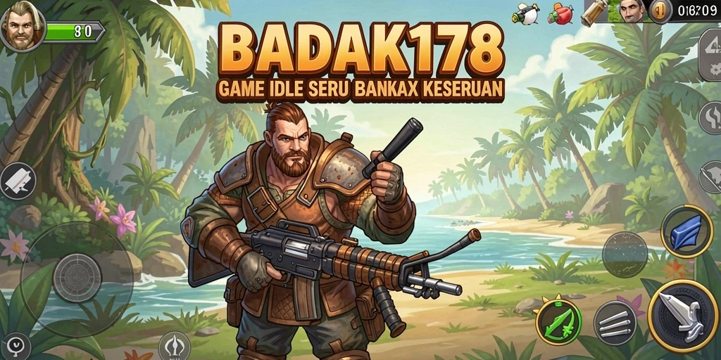 Tampilan gameplay seru dan santai dalam BADAK178.