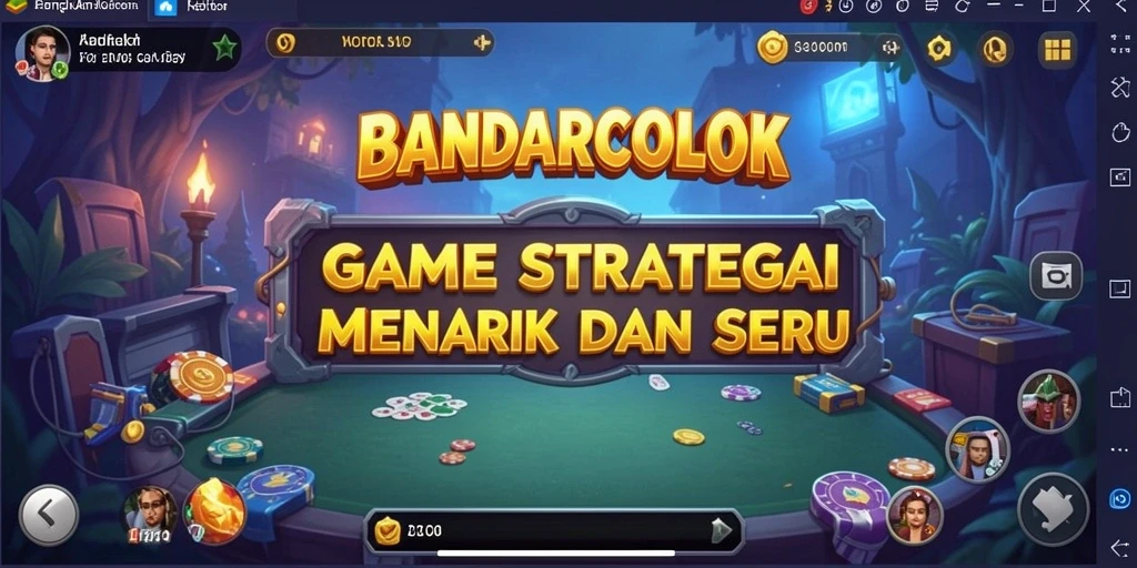Tangkapan layar menunjukkan aksi seru dalam game SLG BANDARCOLOK.