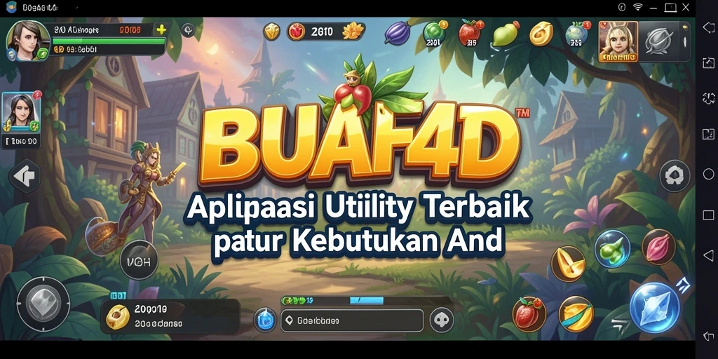 Tampilan antarmuka BUAH4D yang sederhana dan menarik.