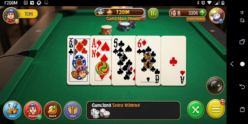 Tampilan gameplay F200M yang menarik dan seru di dalam permainan Domino.