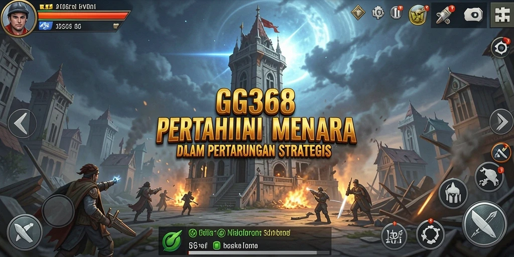 Tampilan gameplay <strong>GG368</strong> yang menegangkan dalam battle Tower Defense.