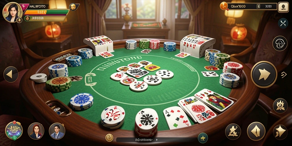 Gameplay seru HALIMTOTO yang menyajikan kartu QiuQiu.