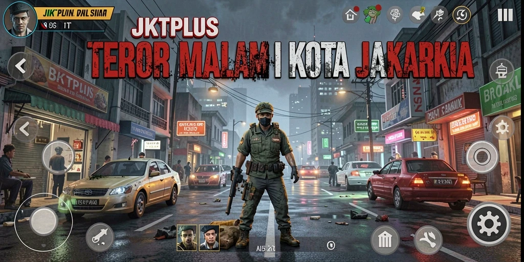 Tangkapan layar dari gameplay JKTPLUS yang menakutkan.
