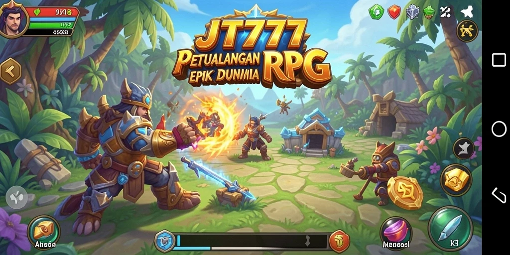Tampilan aksi seru dari gameplay <strong>JT777</strong> di dalam dunia RPG yang menakjubkan.