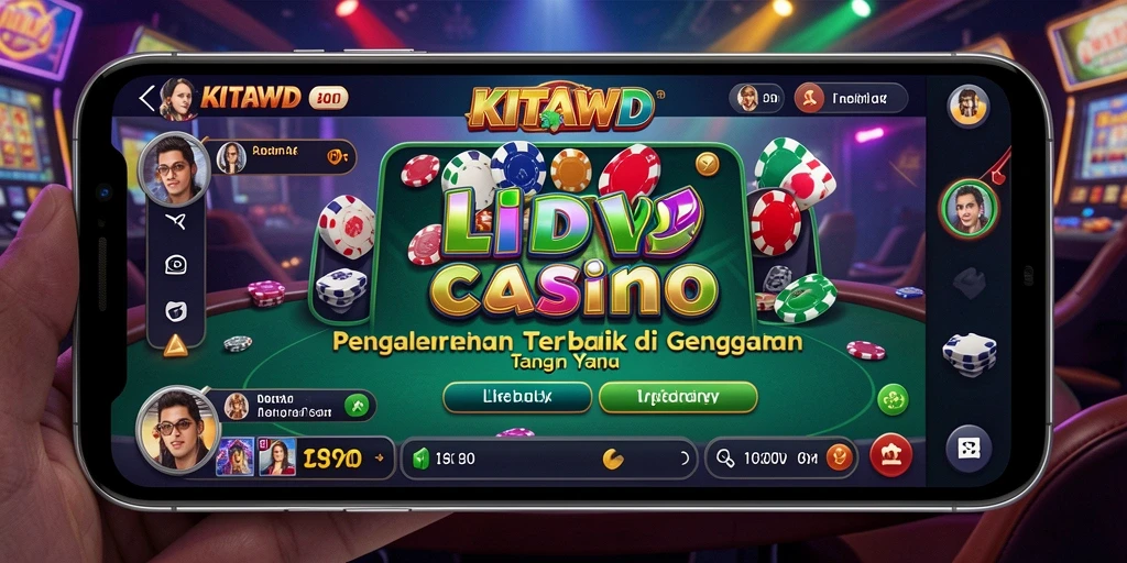 Screenshot utama KITAWD menampilkan pengalaman gameplay Live Casino yang mendebarkan.