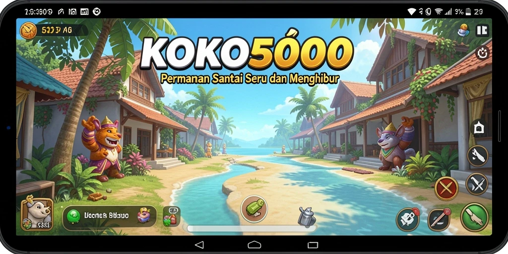 Tampilan gameplay KOKO5000 yang seru dan menghibur.
