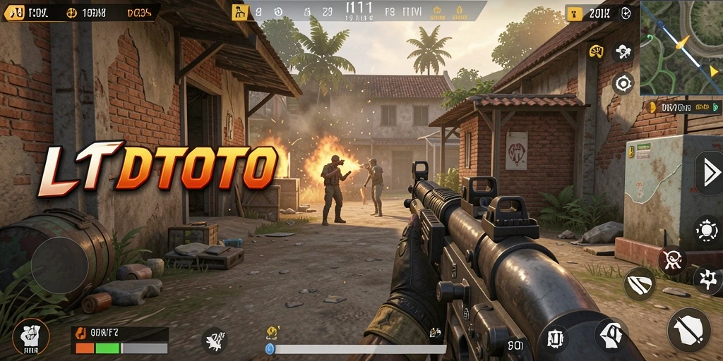 Screenshot LTDTOTO menampilkan aksi seru dalam gameplay FPS yang mendebarkan.
