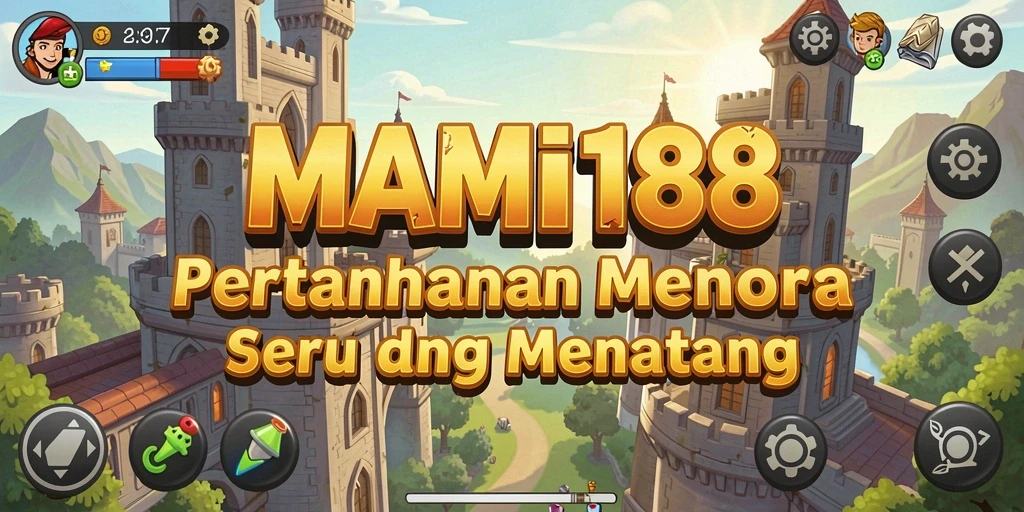 Tampilan gameplay MAMI188 yang seru dengan strategi Tower Defense.