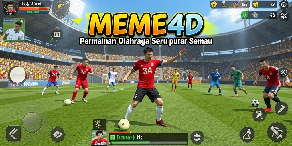 Tampilan menarik dari gameplay MEME4D yang penuh aksi.