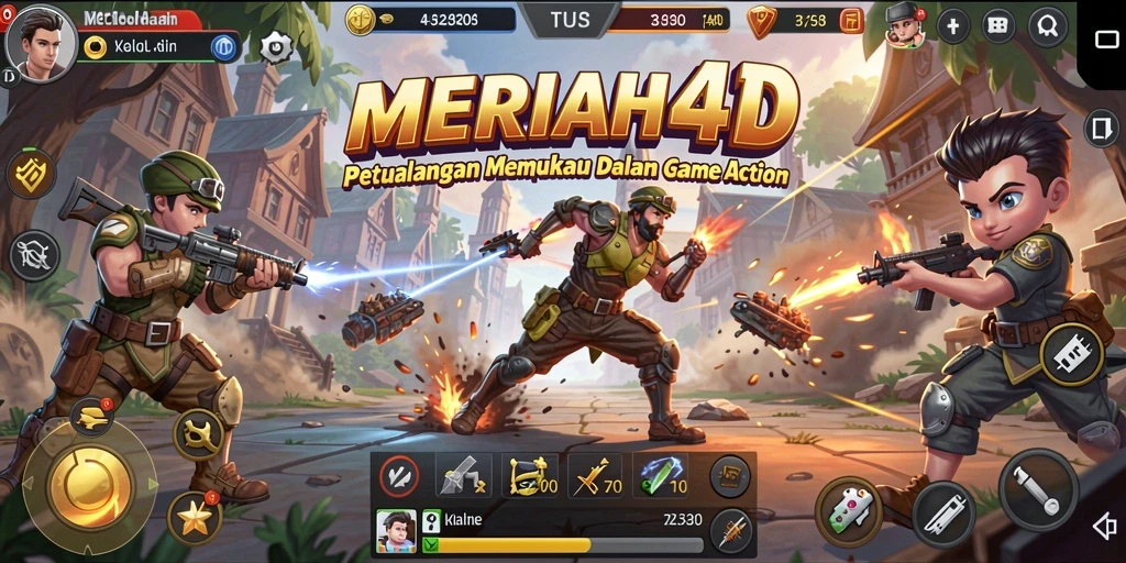 Tampilan gameplay seru dalam MERIAH4D yang penuh aksi.