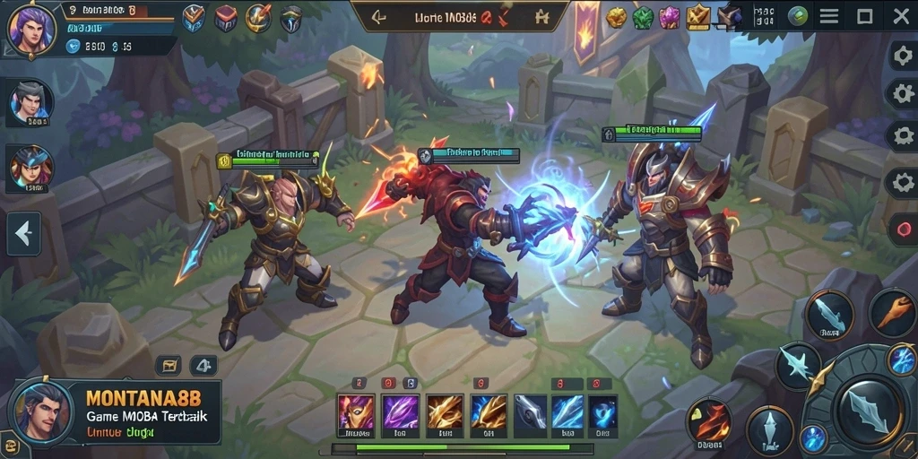 Tampilan gameplay seru dan penuh aksi dalam MONTANA88.