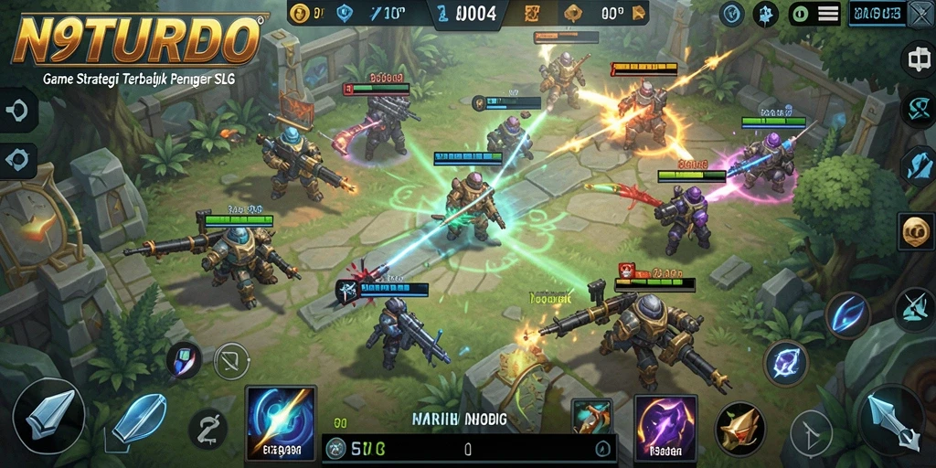 Tampilan gameplay N9TURBO yang menegangkan dan mendebarkan.