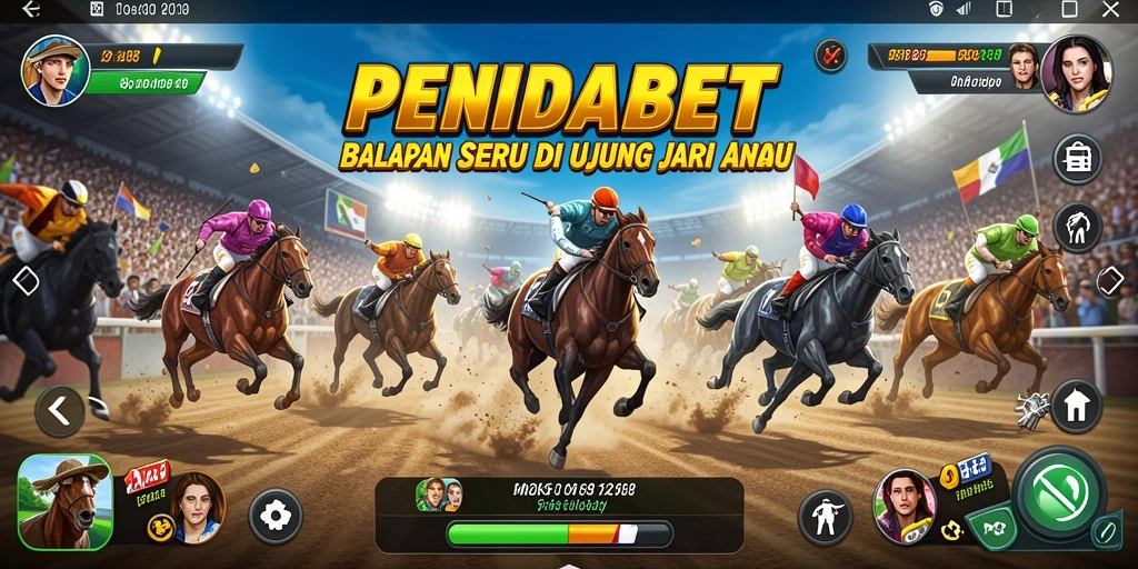 Gameplay Racing yang mendebarkan di PENIDABET dengan trek yang menantang.