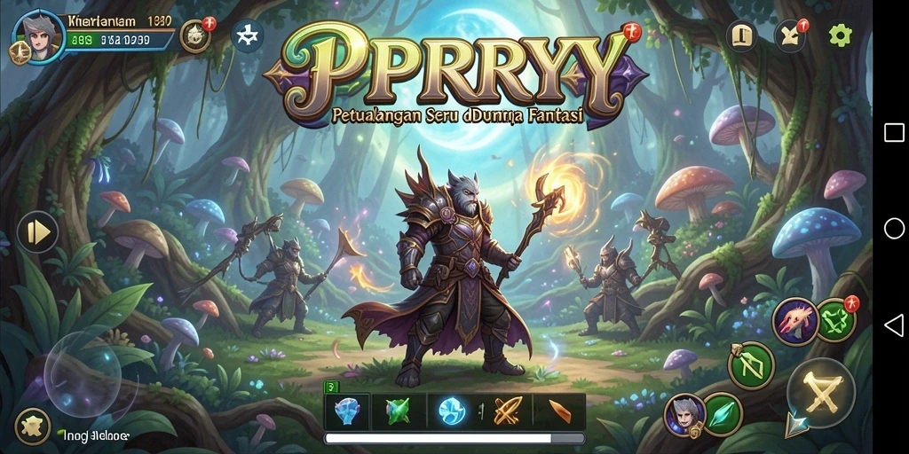 Screenshot PPRRYY menunjukkan aksi pertempuran yang intens dan grafis menawan.