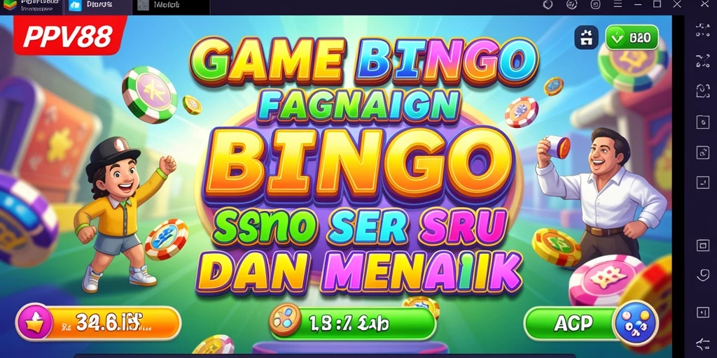 Tampilan gameplay Bingo yang seru dan interaktif di PPV88.