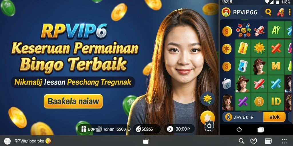Screenshot gameplay RPVIP6 menampilkan suasana seru permainan Bingo.