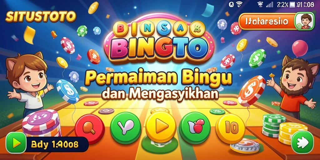 Tampilan gameplay Bingo yang menarik dan menyenangkan di SITUSTOTO.