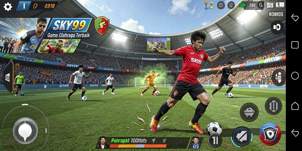 Screenshot gameplay <strong>SKY99</strong> menampilkan aksi seru olahraga.
